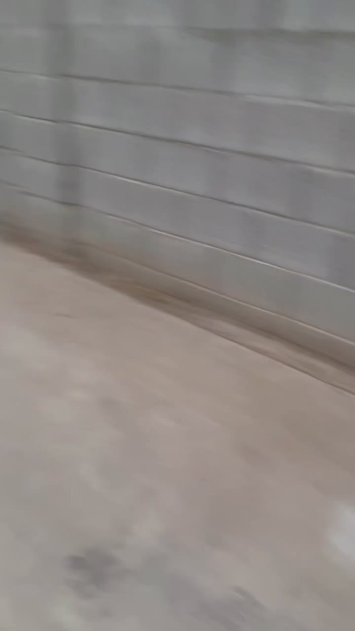 Empty clean concrete area after haul-away